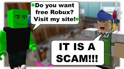 ROBLOX Trolling As A Robux Scam YouTube