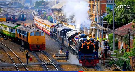 Steam train passengers celebrate Thai railway’s 125th birthday on ...