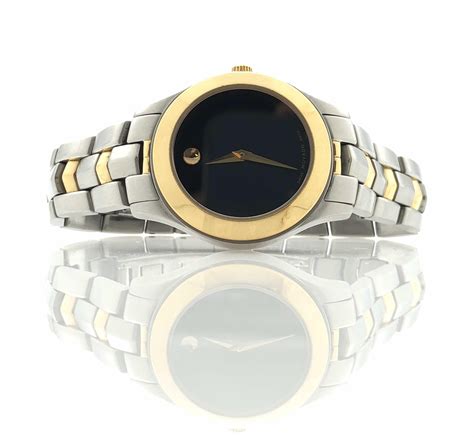 Lot Movado Museum Two Tone Ss Ladies Watch