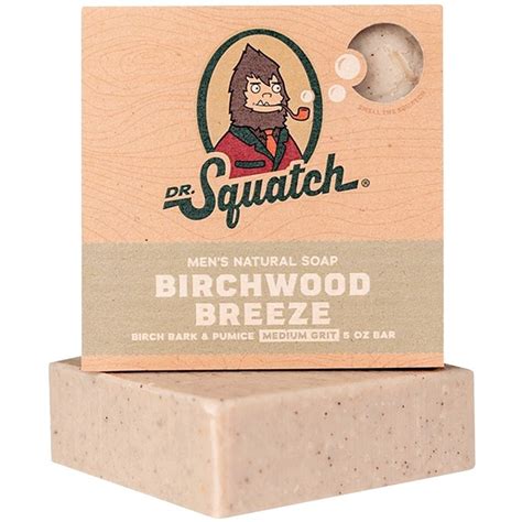 Dr Squatch Birchwood Breeze Bar Soap 5 Oz