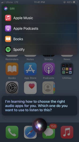 Como definir um aplicativo de música como padrão o Siri no iPhone e