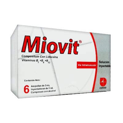 Miovit Kit 3ml 6ampollas Complejo B Cofasa