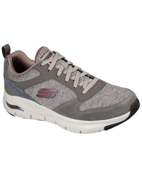 Skechers Arch Fit Trainers in Gray for Men | Lyst