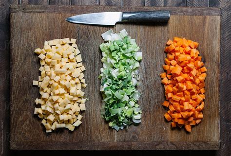 "Diced Vegetables." by Stocksy Contributor "Darren Muir" - Stocksy