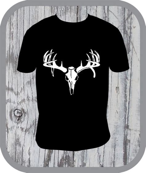 Items Similar To Deer Skull Shirt Deer Head Tshirt Hunting Camp