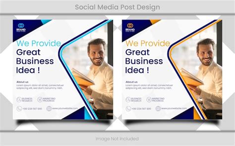 Premium Vector Business Consultant Social Media Post Design