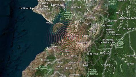 Machala Un Sismo De Magnitud 6 Sacudió La Costa Sur De Ecuador Y El