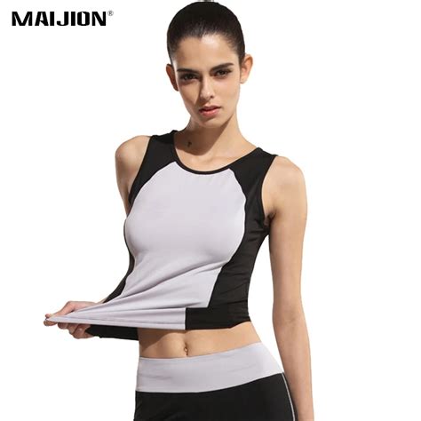 Maijion Professional Sport Yoga Vest Women Quick Dry Sleeveless