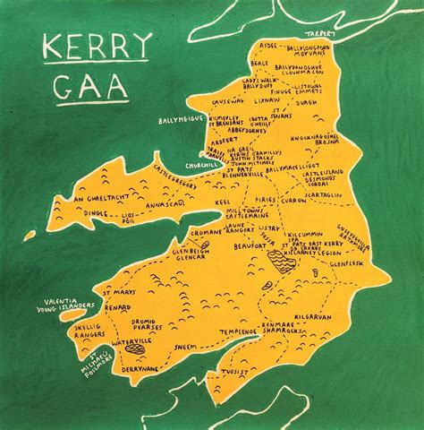 Kerry GAA club and county maps – The Wee Shed