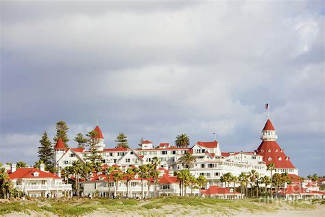 Hotel Del Coronado Beachfront Palm Trees Coronado Island San Diego