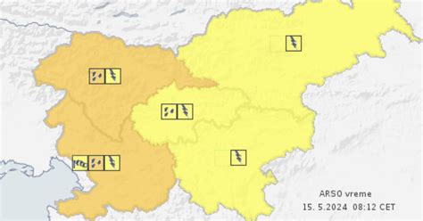 Pozor Arso izdal oranžno opozorilo tukaj bo najhuje Vreme