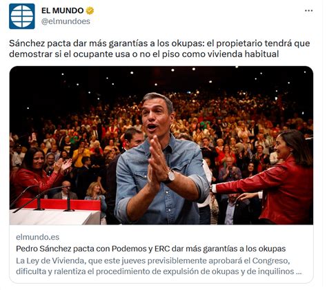 Porqu Tt On Twitter Titular Pedro S Nchez Pacta Con Podemos Y Erc