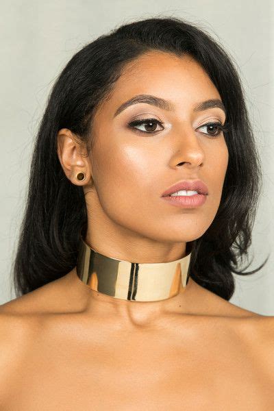 Jewelry Chokers Choker Style Necklace Gold Choker