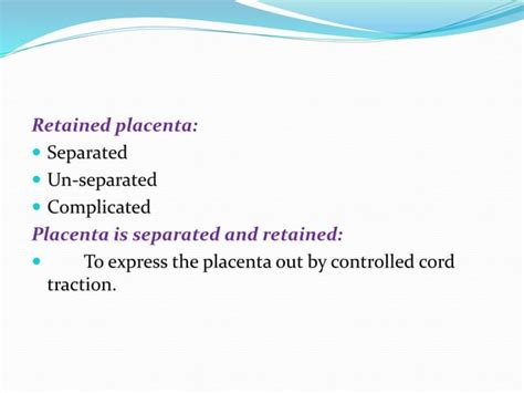 Complications Of Third Stage Of Labour Ppt