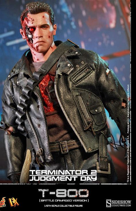 Hot Toys Terminator T 800 Battle Damaged Figure At Mighty Ape Australia