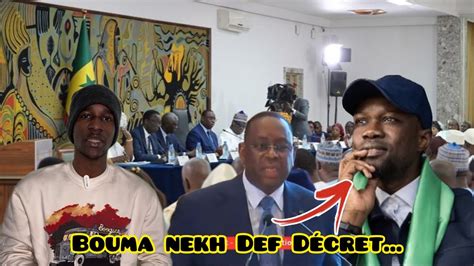 Dialogue National Wouy Macky Aux Boycotteurs Kou Gneuwoul Sa Affaire