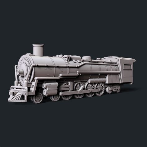 STL file Santa Fe 3751 Steam Locomotive 🎅 ・3D printing model to ...