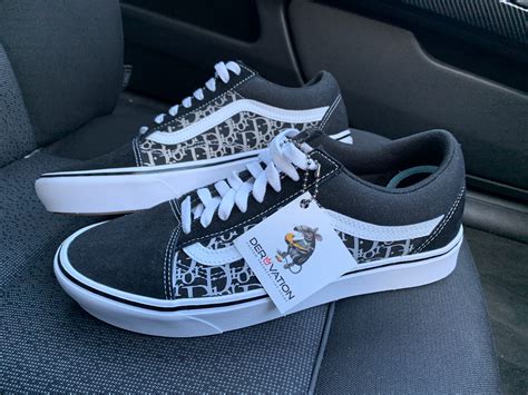 CUSTOM 3M REFLECTIVE DIOR VANS OLD SKOOL Derivation Customs Custom