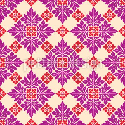 Rosette Seamless Vector Pattern Design