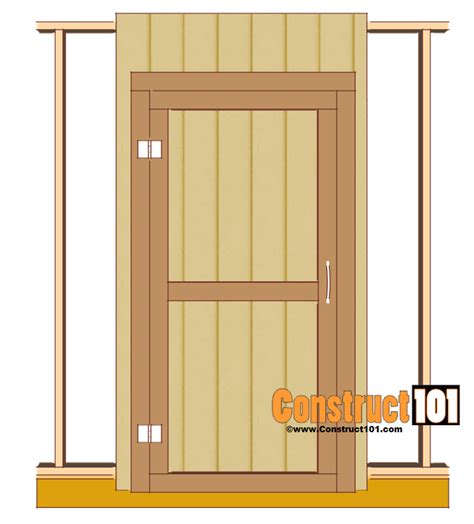 Shed Door Plans -Step-By-Step - Construct101