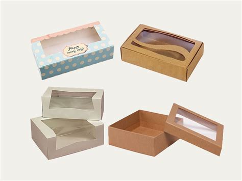 Window Cookie Boxes Custom Printed Window Cookie Packaging Boxes At