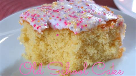 How To Make Old School Cake At Home Sprinkles Cake Recipe School