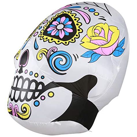 Holidayana Halloween Inflatables Large Ft Sugar Skull Inflatable