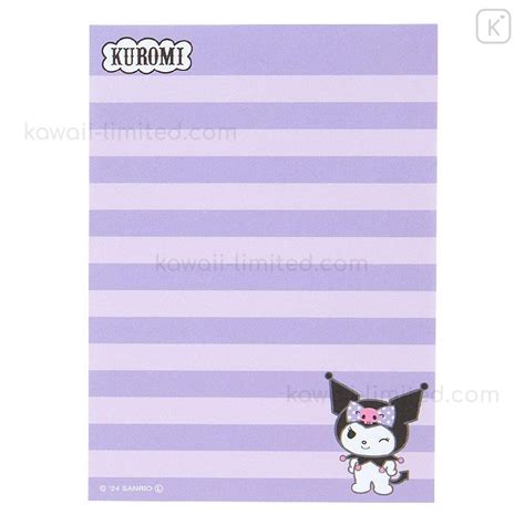 Japan Sanrio Mini Letter Set Kuromi 2024 Kawaii Limited