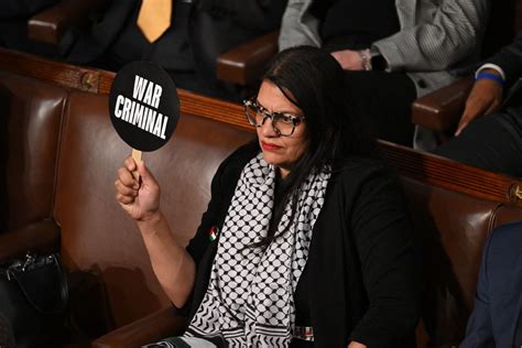 "War Criminal": Rep. Rashida Tlaib protests Netanyahu's visit to ...