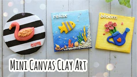 Clay Art On Canvas 3d Clay Painting Air Dry Clay Crafts Clay