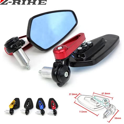 New Brand Mm Motorcycle Cnc Aluminum Handle Bar End Rearview