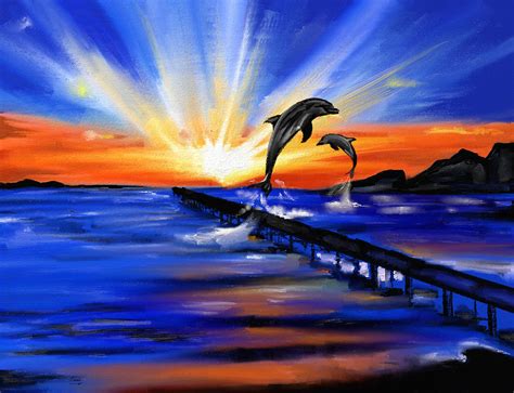 Dolphin Pictures Sunset