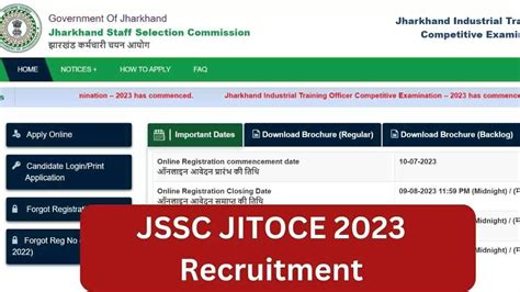 Jssc Jitoce Recruitment Apply Online For Vacancies