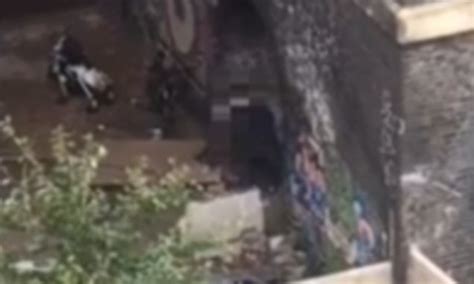 Manchester Couple Are Caught Having Sex Beneath A Tram Archway In Broad