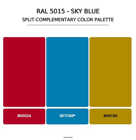 Ral 5015 Sky Blue Color Palettes