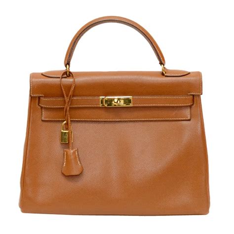 Hermes Kelly Gold Epson 32cm Gold Hardware At 1stDibs