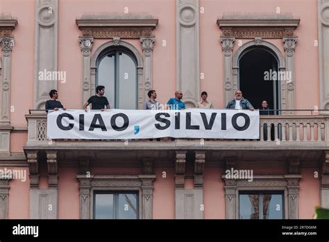 Milano Italia Giugno I Funerali Di Stato Di Silvio Berlusconi