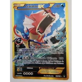 Carte Pokémon 123 122 Léviator Ex 180 PV SECRET RARE FULL ART XY