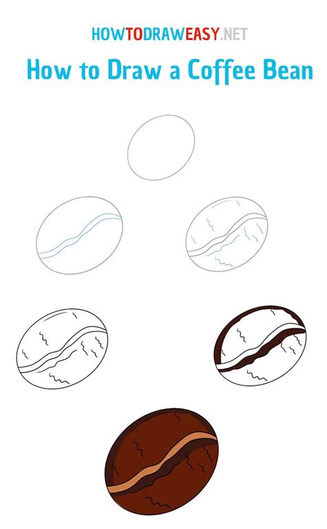 How To Draw A Coffee Bean Coffee Drawing Coffee Beans Coffee Bean Art