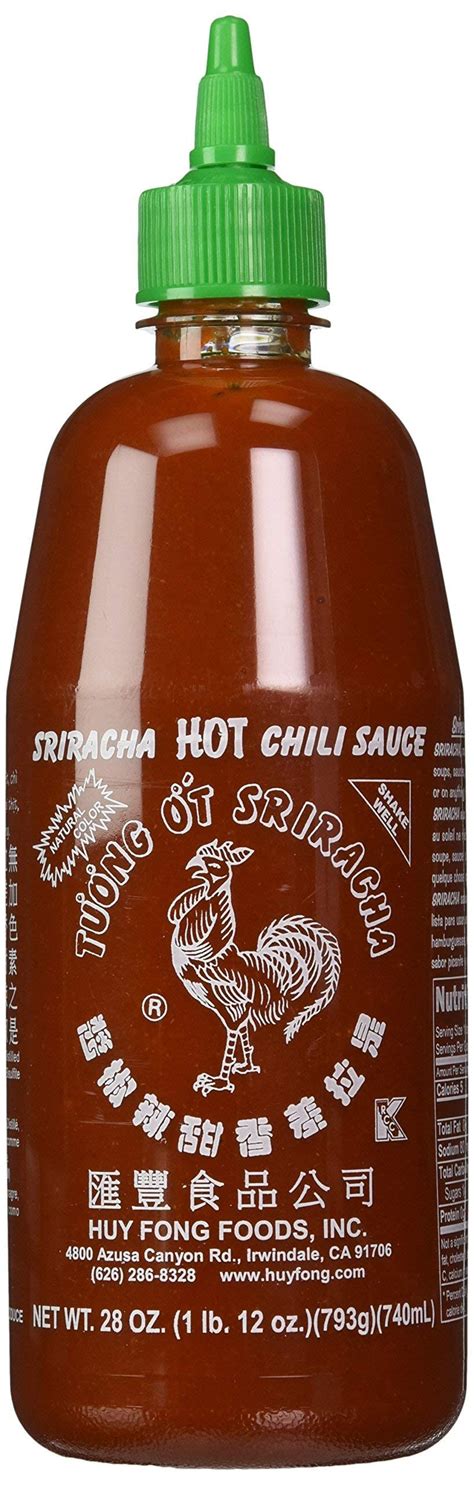 Huy Fong Sriracha Chili Hot Sauce 28 Ounce Bottle Pack Of 2 Set Of