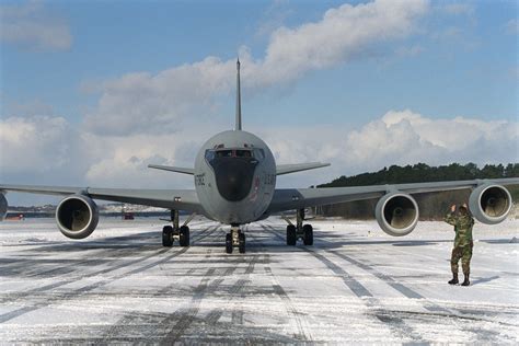 KC 135R Stratotanker From The 100th Aerial Refueling Wing Based At