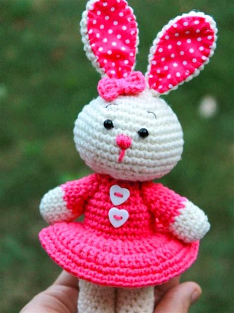 PDF Lindo Conejito Amigurumi Patrón Gratis Paso a Paso 500 PDF Passo