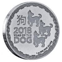 Niue 2 NZD Lunar Jahr Des Hundes 2018 1 Oz Silber Im Online Shop