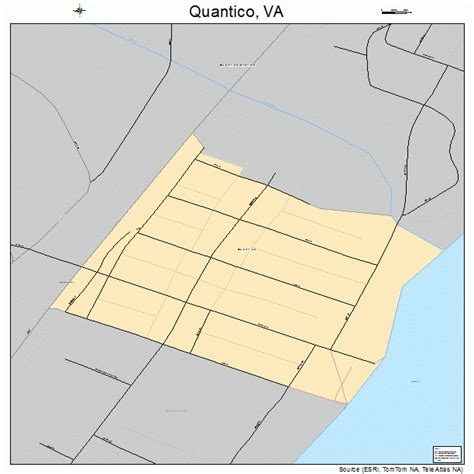 Quantico Virginia Street Map 5165120