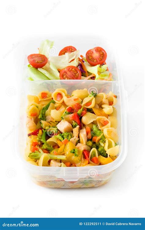 Lunch Box With Healthy Food Ready To Eat Isolated Stock Image Image