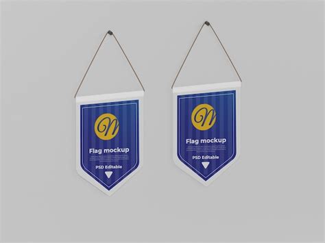 Premium Psd Wall Hanging Banner Mockup