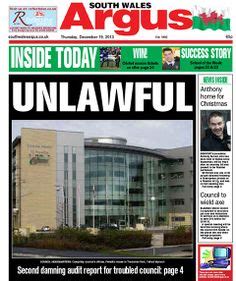 South Wales Argus Front Pages Ideas South Wales Wales Page