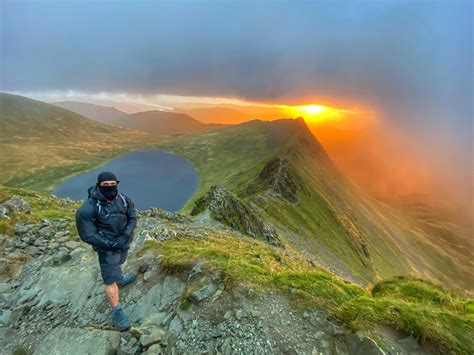 Beautiful Walk To Catch The Sunrise Up Helvellyn Via Striding Edge