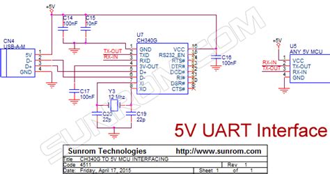 CH340G SOIC16 USB To Serial TTL UART IC 4511 Sunrom Electronics