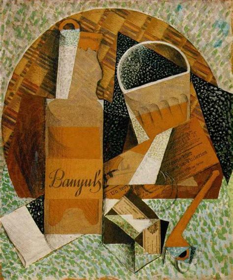 The Bottle Of Banyuls 1914 Juan Gris WikiArt Org